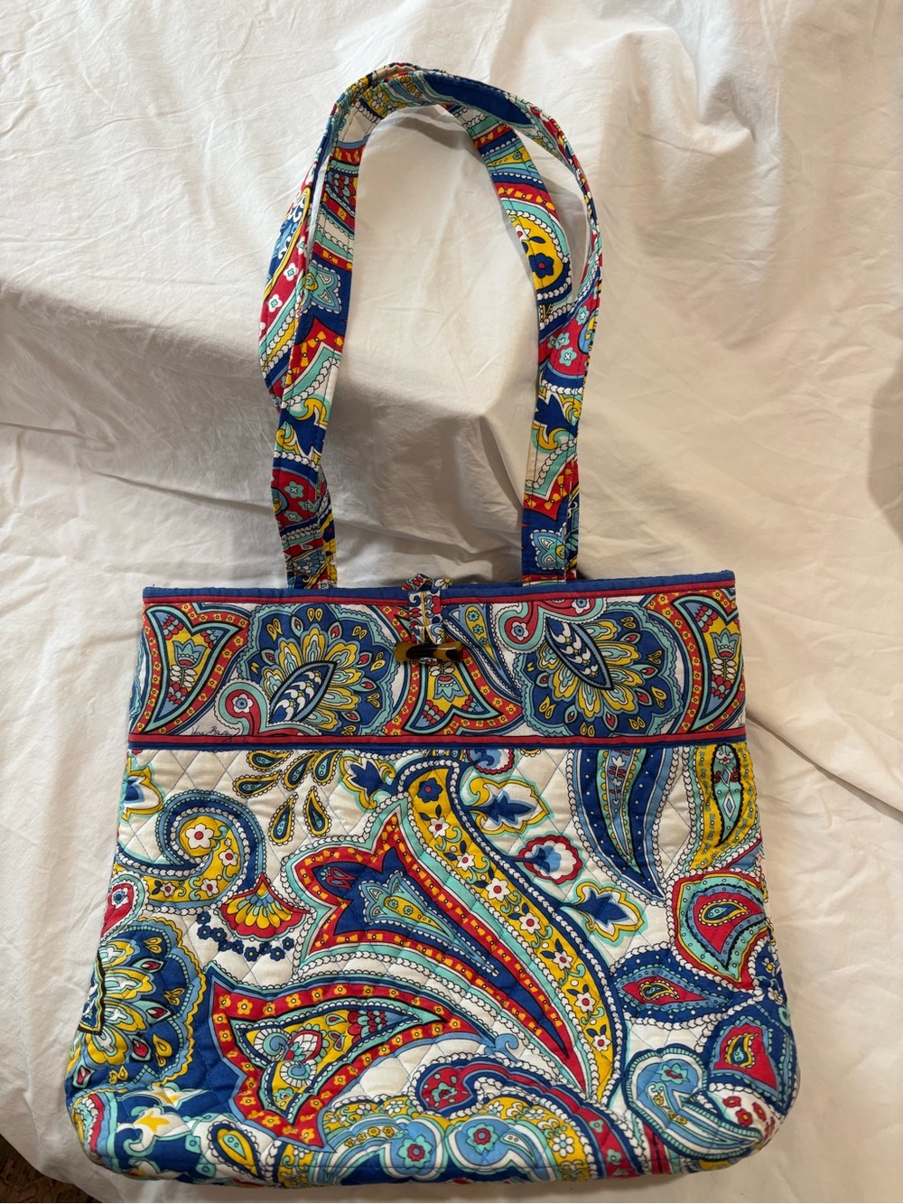 Vera Bradley Multi-Color Paisley Quilted Tote